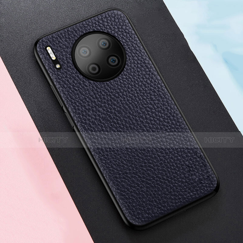 Silikon Hülle Handyhülle Gummi Schutzhülle Leder Tasche H05 für Huawei Mate 30 5G Blau