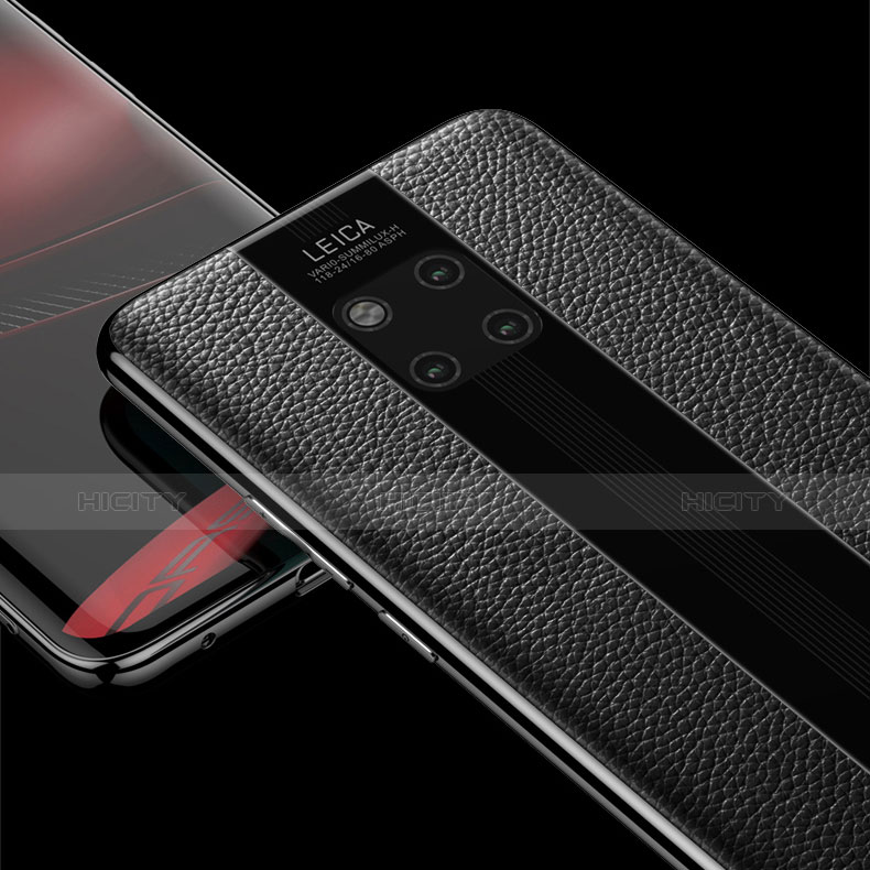 Silikon Hülle Handyhülle Gummi Schutzhülle Leder Tasche S01 für Huawei Mate 20 Pro groß