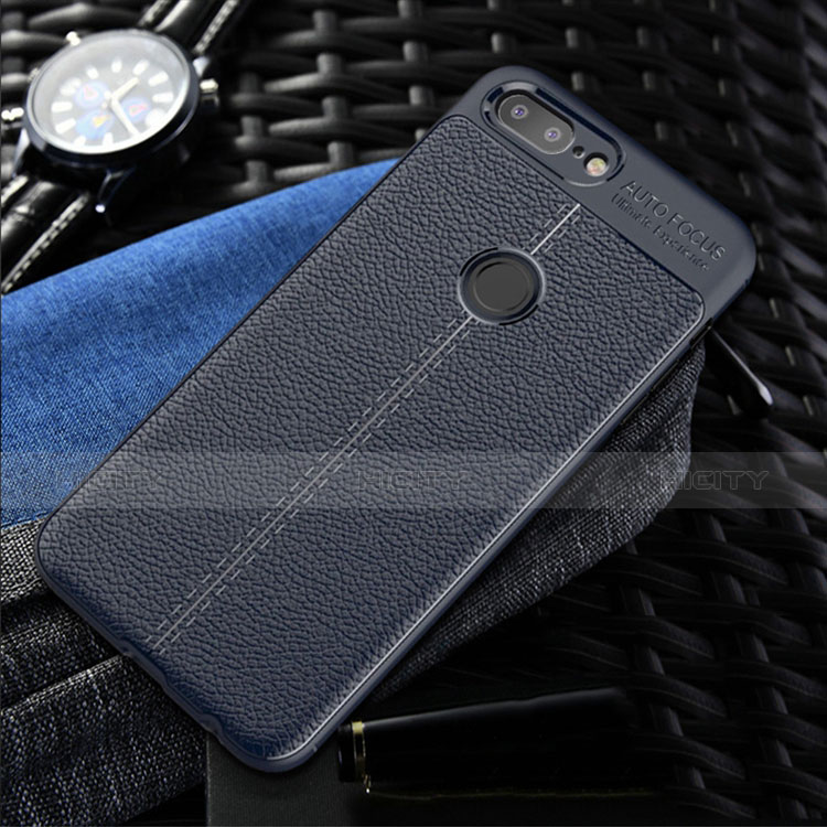 Silikon Hülle Handyhülle Gummi Schutzhülle Leder Tasche S01 für OnePlus 5T A5010 Blau Plus