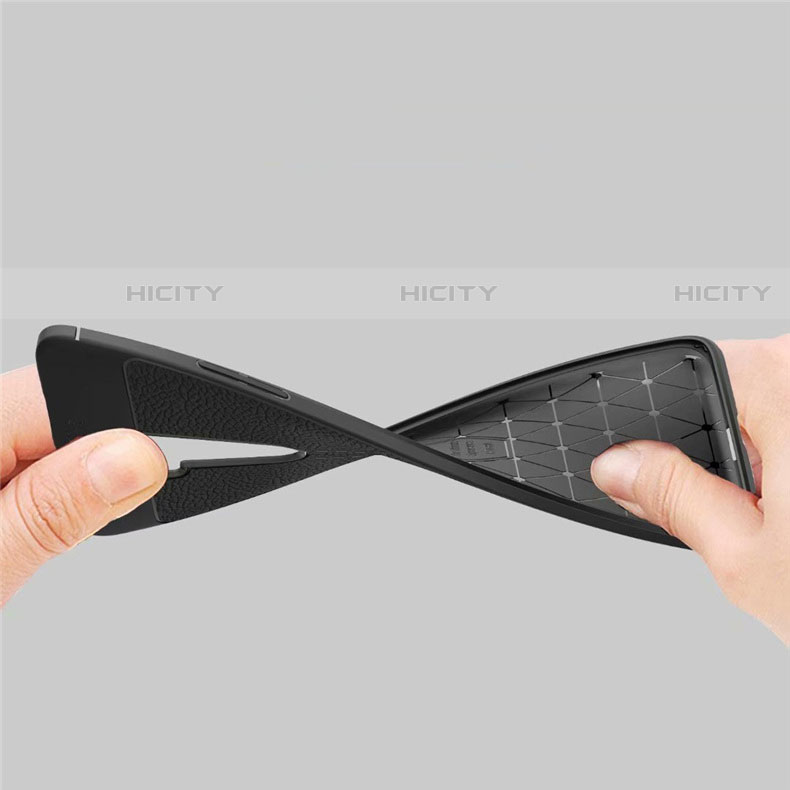 Silikon Hülle Handyhülle Gummi Schutzhülle Leder Tasche S01 für OnePlus 7T Pro groß