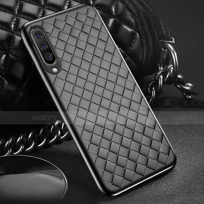 Silikon Hülle Handyhülle Gummi Schutzhülle Leder Tasche S01 für Samsung Galaxy A50 groß