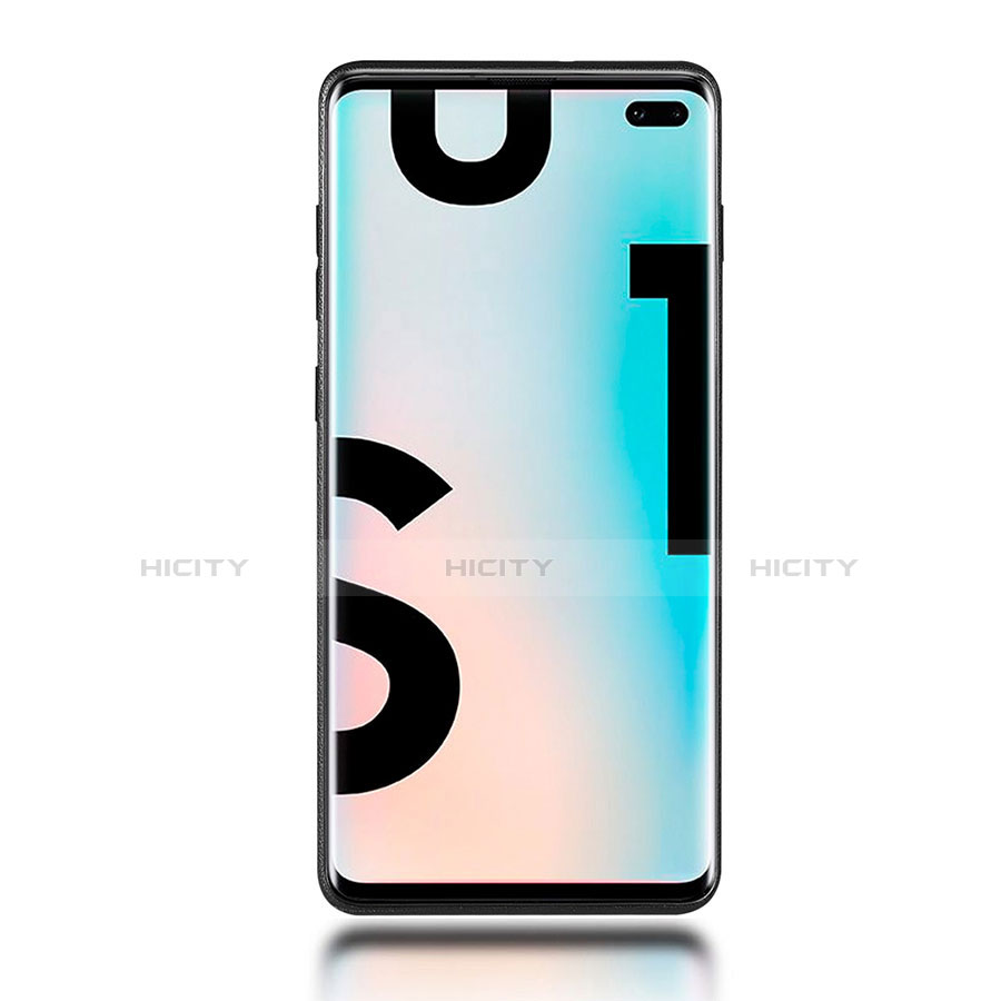 Silikon Hülle Handyhülle Gummi Schutzhülle Leder Tasche S01 für Samsung Galaxy S10 Plus