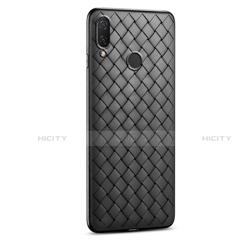 Silikon Hülle Handyhülle Gummi Schutzhülle Leder Tasche S01 für Xiaomi Redmi Note 7 Schwarz