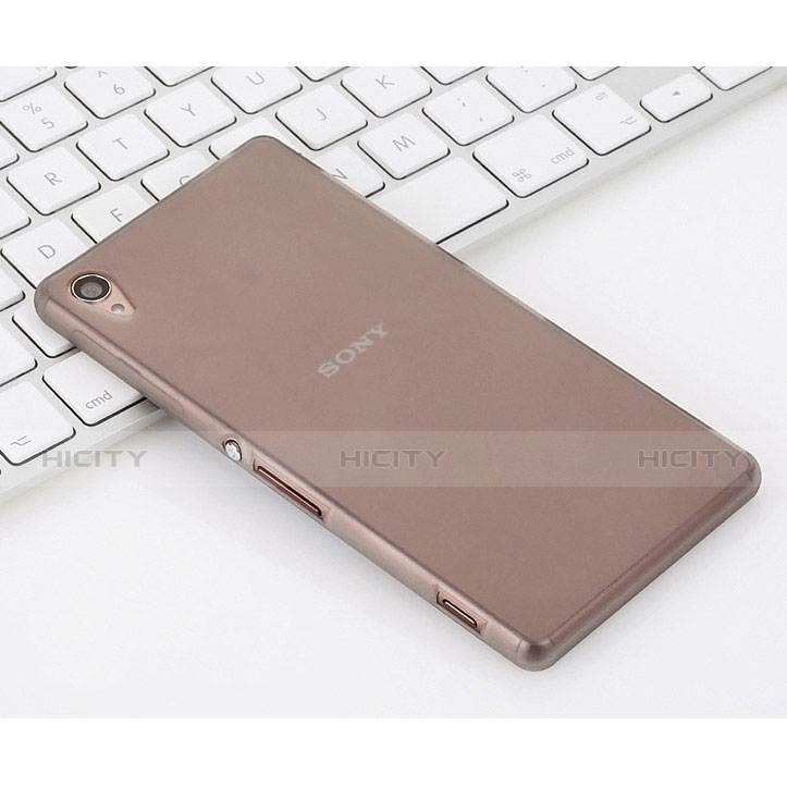 Silikon Hülle Handyhülle Gummi Schutzhülle Matt für Sony Xperia Z3 Grau Plus