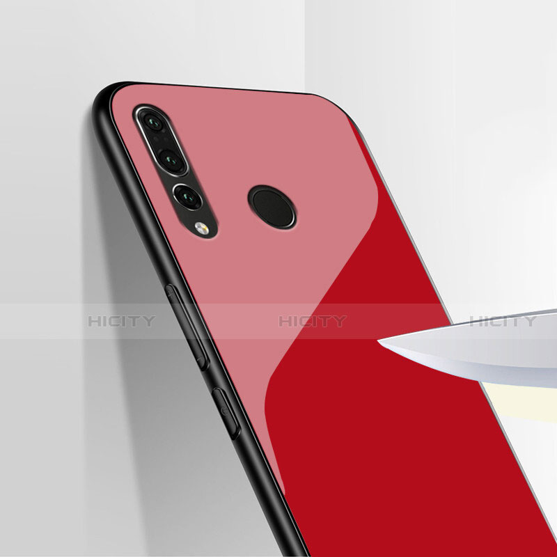 Silikon Hülle Handyhülle Gummi Schutzhülle Spiegel für Huawei Honor 20i Rot groß