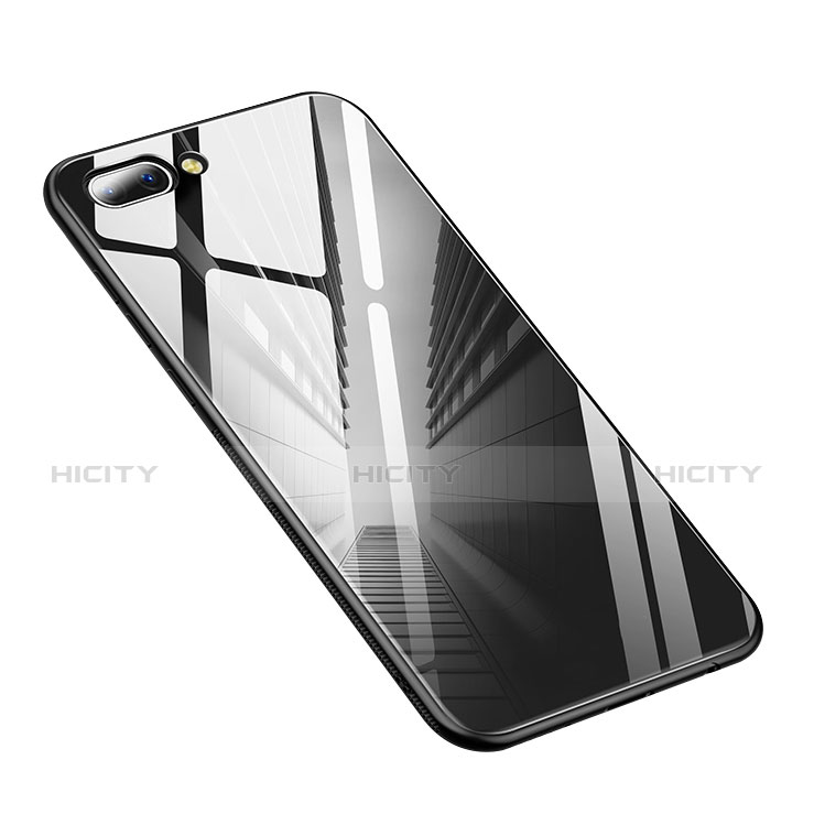 Silikon Hülle Handyhülle Gummi Schutzhülle Spiegel M01 für Huawei Honor 10 Schwarz groß