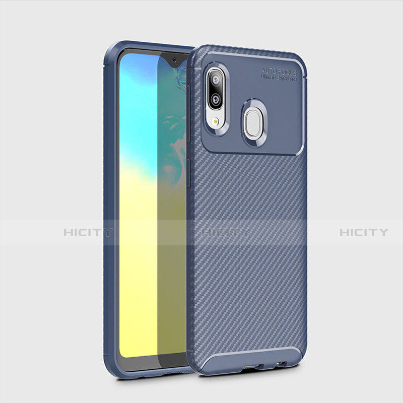 Silikon Hülle Handyhülle Gummi Schutzhülle Tasche Köper für Samsung Galaxy A20e Blau Plus