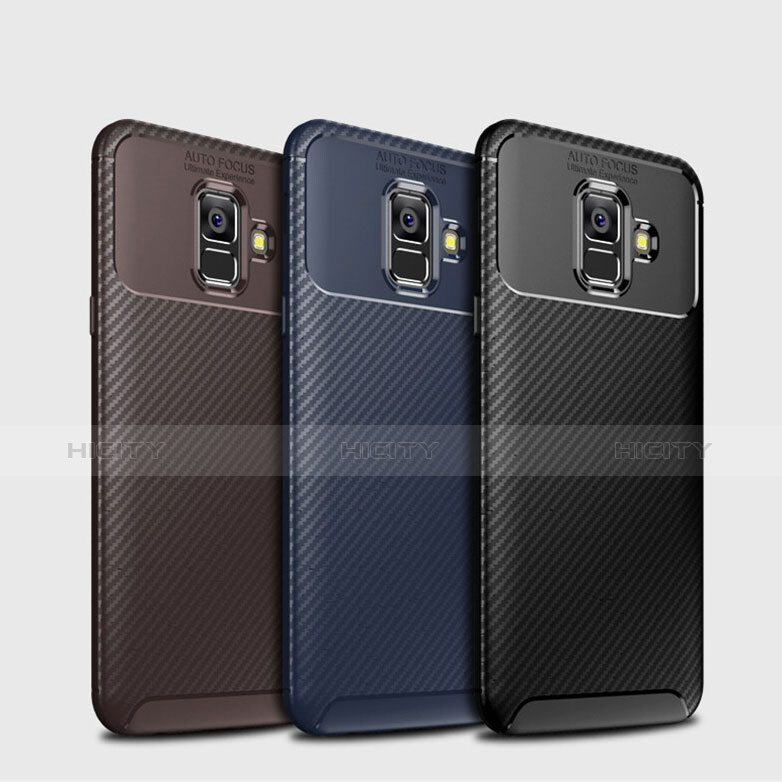 Silikon Hülle Handyhülle Gummi Schutzhülle Tasche Köper für Samsung Galaxy A6 (2018) Dual SIM