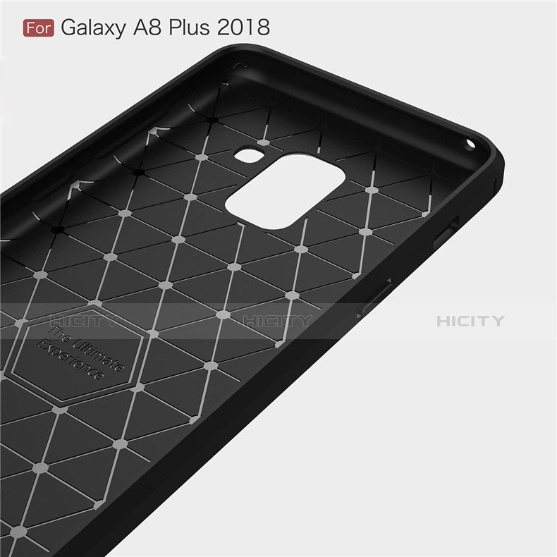 Silikon Hülle Handyhülle Gummi Schutzhülle Tasche Köper für Samsung Galaxy A8+ A8 Plus (2018) A730F