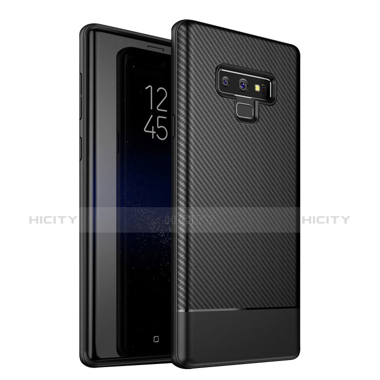 Silikon Hülle Handyhülle Gummi Schutzhülle Tasche Köper für Samsung Galaxy Note 9 Schwarz