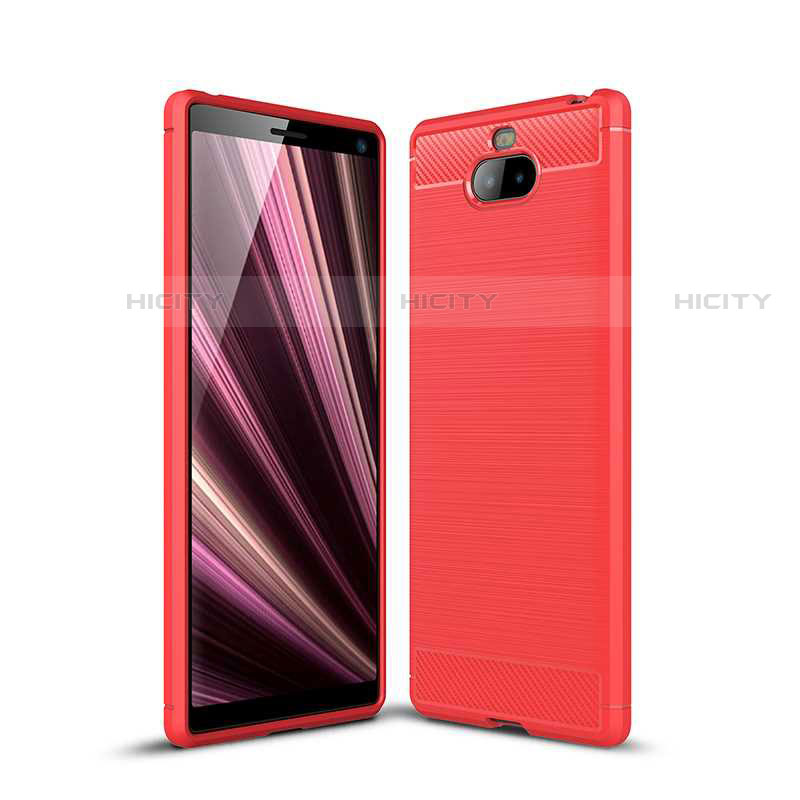 Silikon Hülle Handyhülle Gummi Schutzhülle Tasche Köper für Sony Xperia XA3 Ultra Rot Plus