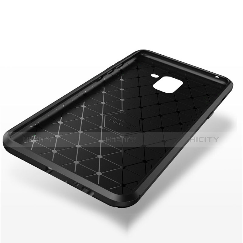 Silikon Hülle Handyhülle Gummi Schutzhülle Tasche Köper S01 für Samsung Galaxy A8+ A8 Plus (2018) A730F groß