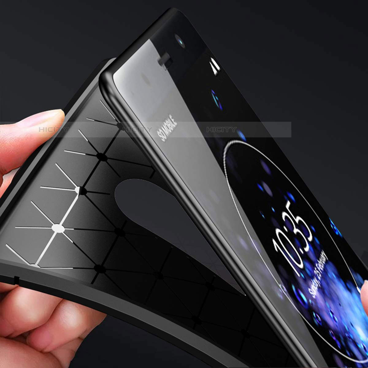 Silikon Hülle Handyhülle Gummi Schutzhülle Tasche Köper S01 für Sony Xperia XZ2 Premium
