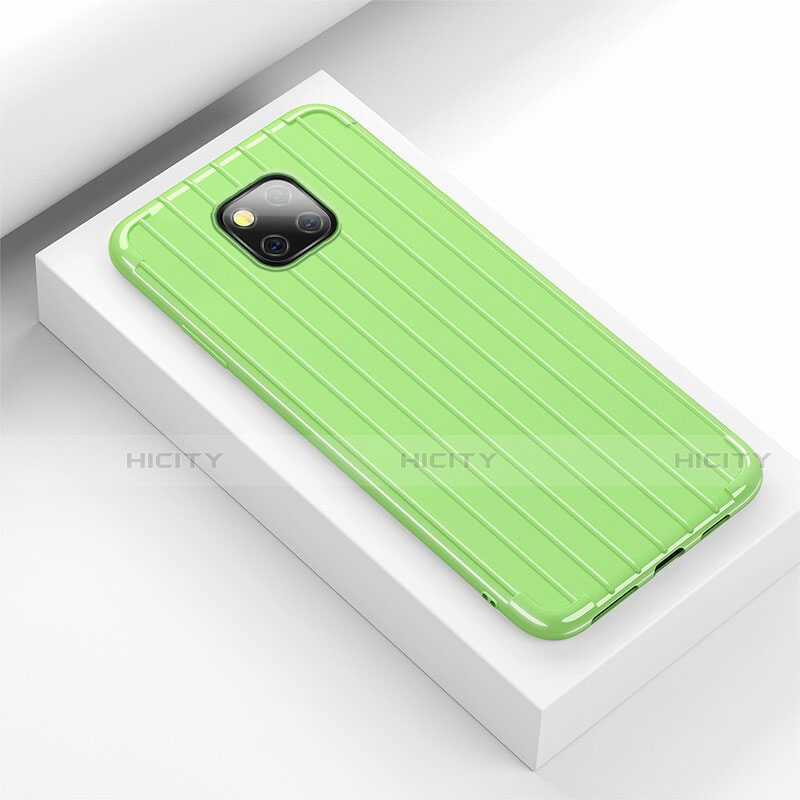 Silikon Hülle Handyhülle Gummi Schutzhülle Tasche Line C03 für Huawei Mate 20 Pro groß