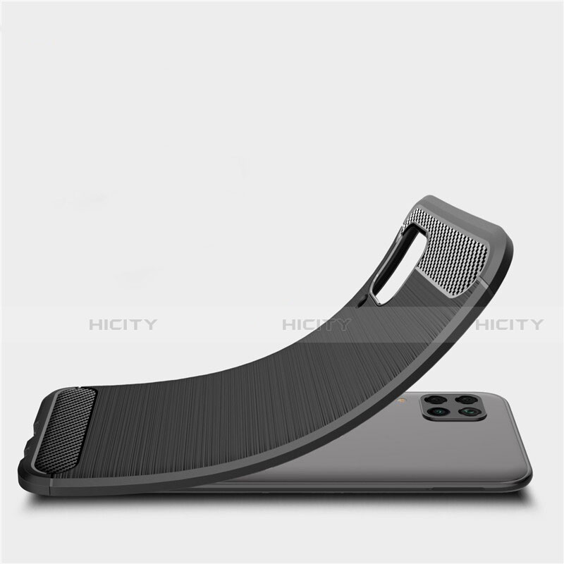 Silikon Hülle Handyhülle Gummi Schutzhülle Tasche Line für Huawei P40 Lite groß