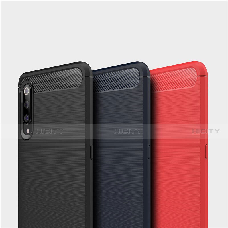 Silikon Hülle Handyhülle Gummi Schutzhülle Tasche Line für Xiaomi Mi 9 Lite groß