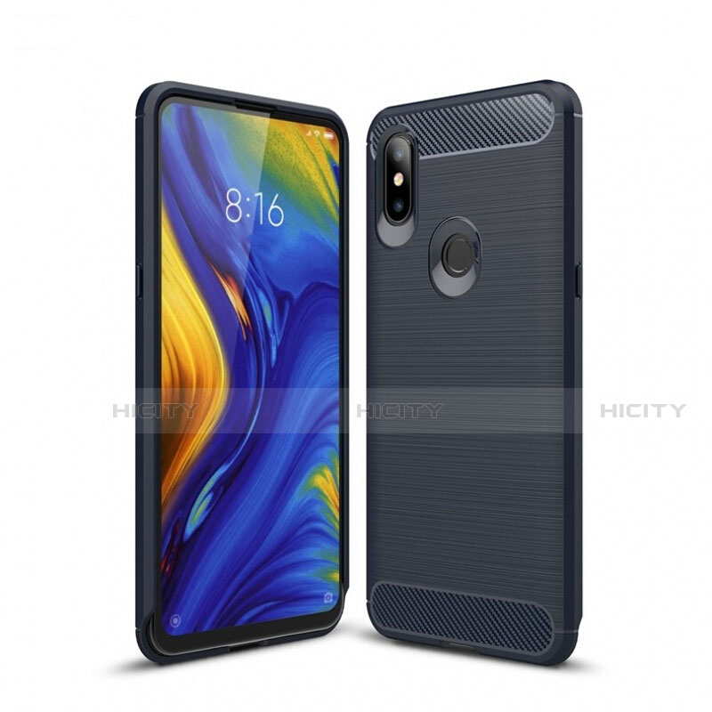 Silikon Hülle Handyhülle Gummi Schutzhülle Tasche Line für Xiaomi Mi Mix 3 groß