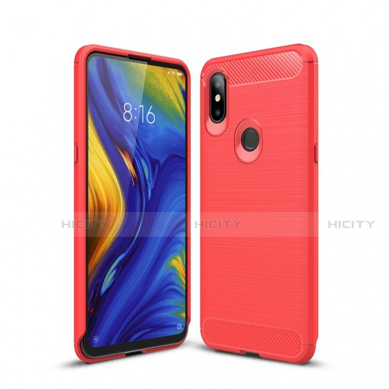 Silikon Hülle Handyhülle Gummi Schutzhülle Tasche Line für Xiaomi Mi Mix 3 groß