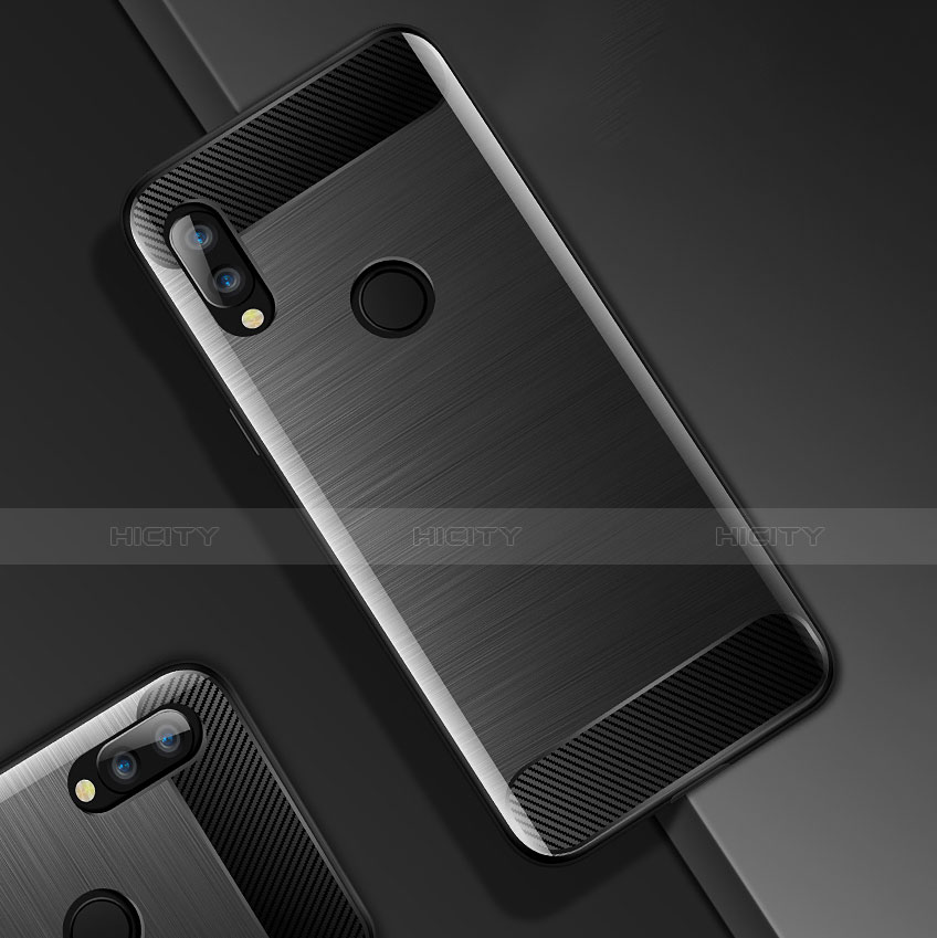 Silikon Hülle Handyhülle Gummi Schutzhülle Tasche Line für Xiaomi Redmi Note 7 groß