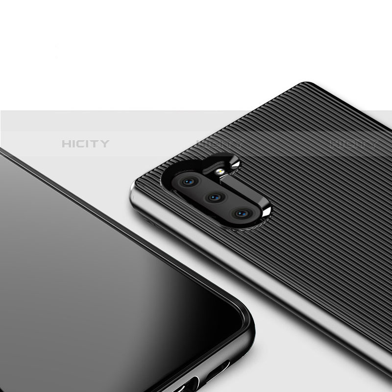 Silikon Hülle Handyhülle Gummi Schutzhülle Tasche Line S01 für Samsung Galaxy Note 10 5G groß