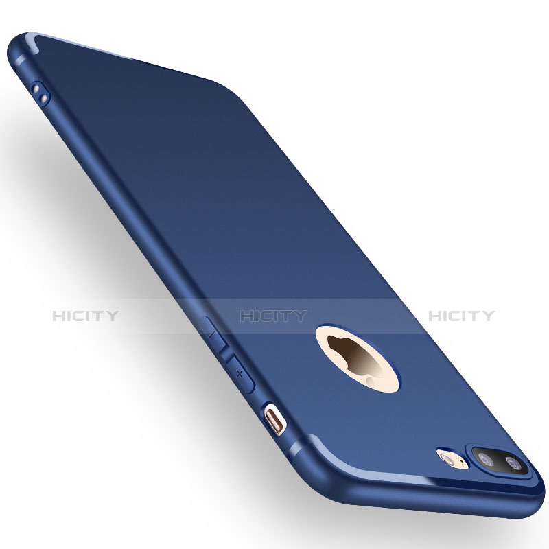 Silikon Hülle Handyhülle Gummi Schutzhülle TPU C06 für Apple iPhone 7 Plus Blau