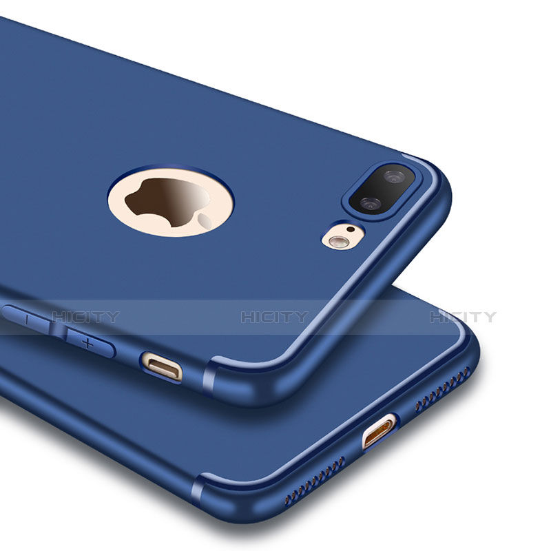 Silikon Hülle Handyhülle Gummi Schutzhülle TPU C06 für Apple iPhone 7 Plus Blau