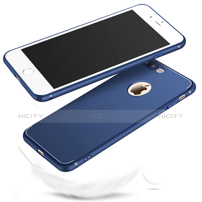 Silikon Hülle Handyhülle Gummi Schutzhülle TPU C06 für Apple iPhone 8 Plus Blau