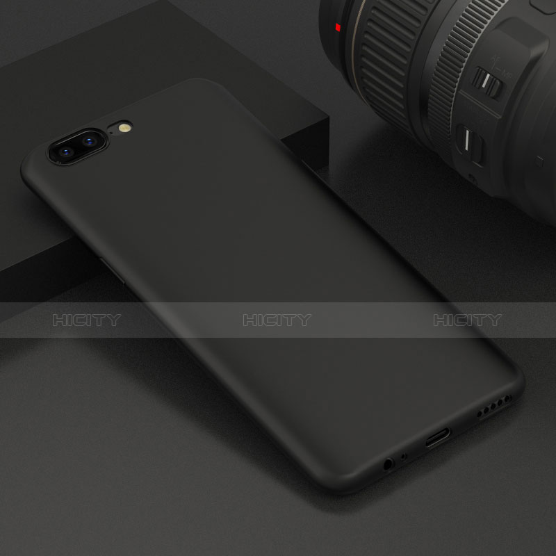 Silikon Hülle Handyhülle Gummi Schutzhülle TPU für OnePlus 5 Schwarz groß
