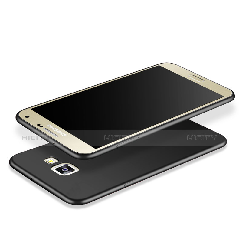 Silikon Hülle Handyhülle Gummi Schutzhülle TPU für Samsung Galaxy On7 (2016) G6100 Schwarz Plus