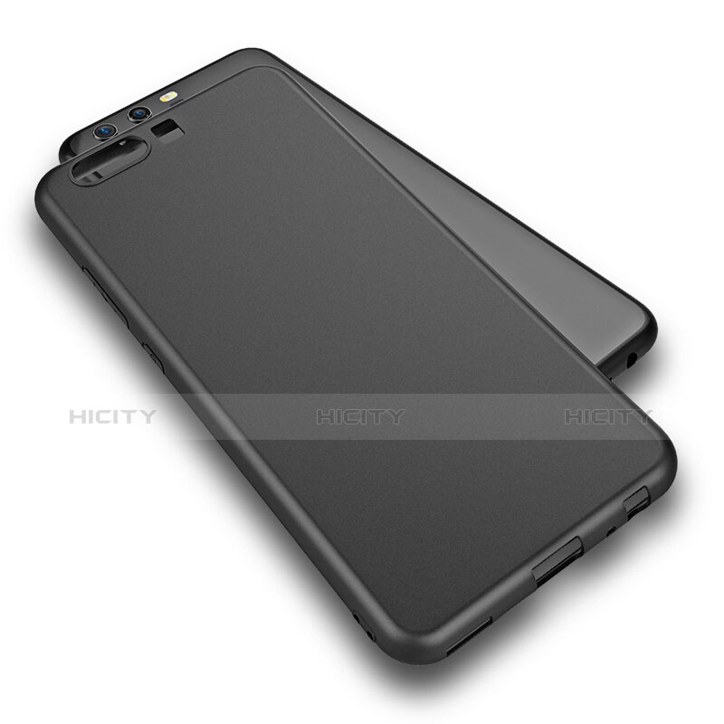 Silikon Hülle Handyhülle Gummi Schutzhülle TPU Q01 für Huawei P10 Plus Schwarz groß