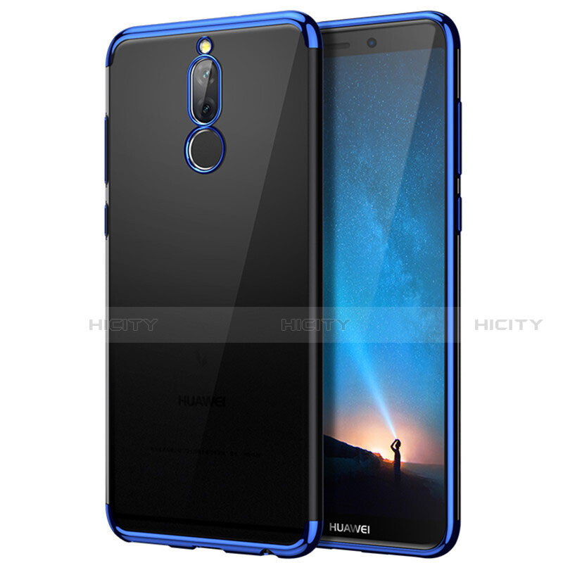 Silikon Hülle Handyhülle Rahmen Schutzhülle Durchsichtig Transparent Matt für Huawei G10 Blau Plus