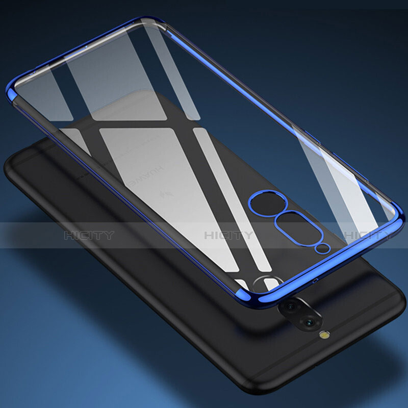 Silikon Hülle Handyhülle Rahmen Schutzhülle Durchsichtig Transparent Matt für Huawei G10 Blau groß