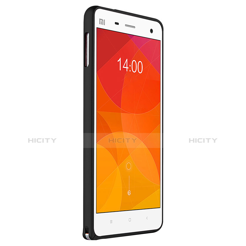 Silikon Hülle Handyhülle Rahmen Schutzhülle Durchsichtig Transparent Matt für Xiaomi Mi 4 LTE Schwarz
