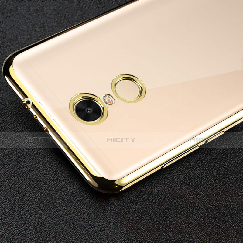 Silikon Hülle Handyhülle Rahmen Schutzhülle Durchsichtig Transparent Matt für Xiaomi Redmi Note 4 Gold groß