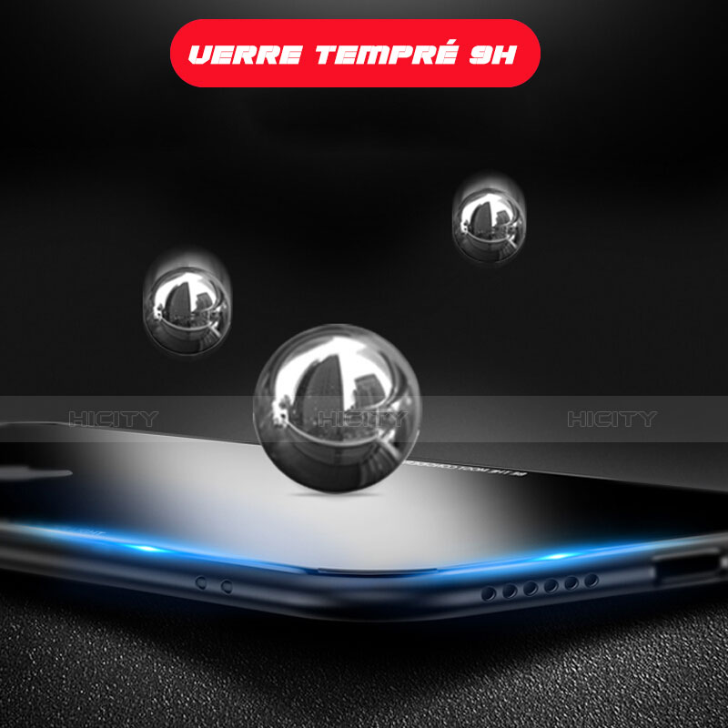 Silikon Hülle Handyhülle Rahmen Schutzhülle Durchsichtig Transparent Spiegel 360 Grad T04 für Apple iPhone X Schwarz