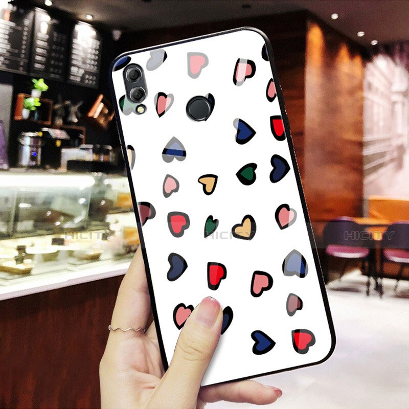 Silikon Hülle Handyhülle Rahmen Schutzhülle Spiegel Liebe Herz S01 für Huawei Honor 8X Plusfarbig