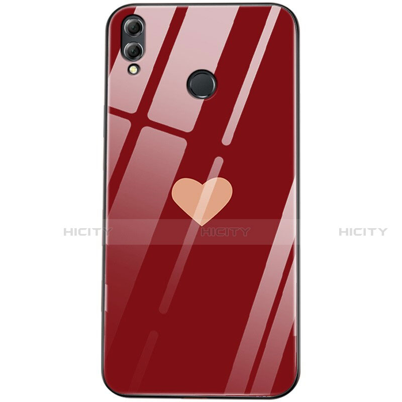 Silikon Hülle Handyhülle Rahmen Schutzhülle Spiegel Liebe Herz S04 für Huawei Honor View 10 Lite Rot Plus