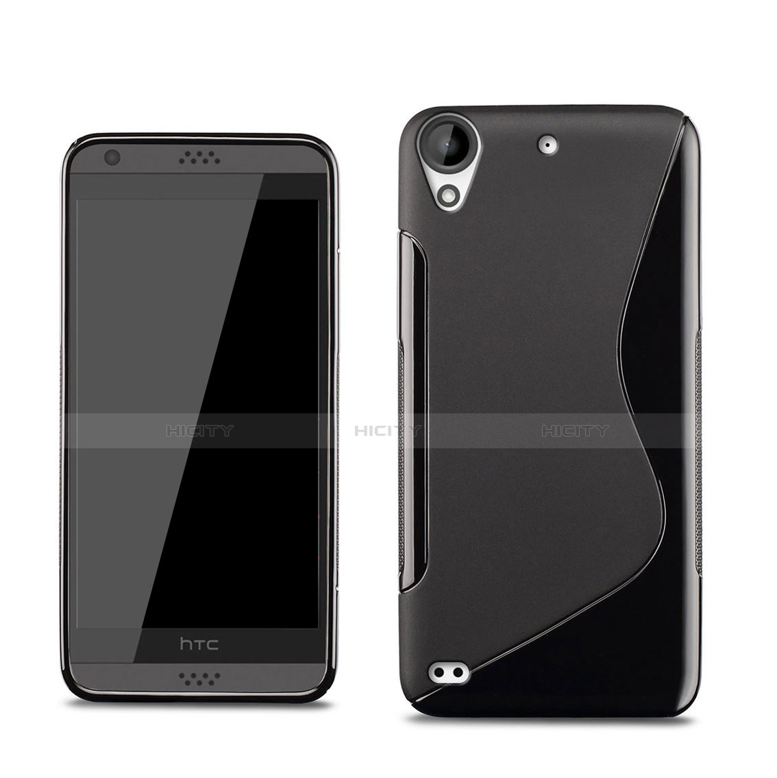 Silikon Hülle Handyhülle S-Line Schutzhülle für HTC Desire 530 Schwarz