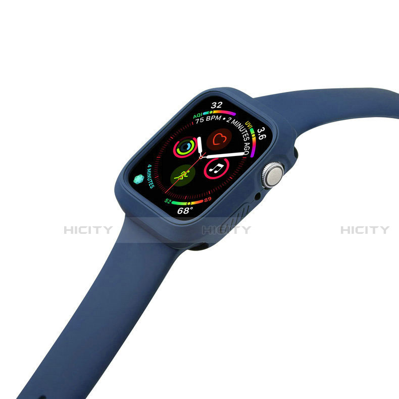 Silikon Hülle Handyhülle Ultra Dünn Flexible Schutzhülle 360 Grad Ganzkörper Tasche für Apple iWatch 5 40mm