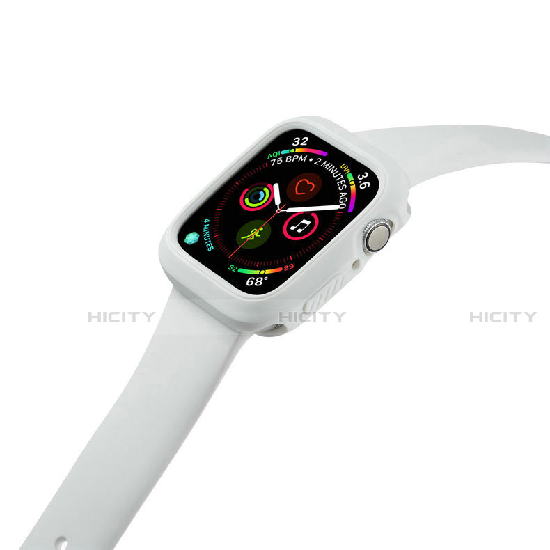 Silikon Hülle Handyhülle Ultra Dünn Flexible Schutzhülle 360 Grad Ganzkörper Tasche für Apple iWatch 5 40mm groß