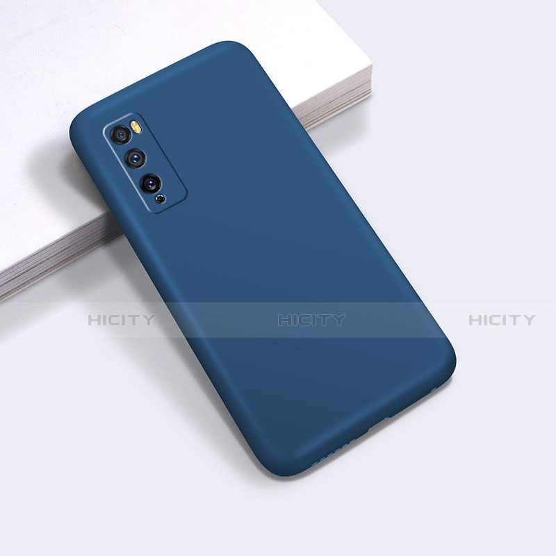 Silikon Hülle Handyhülle Ultra Dünn Flexible Schutzhülle 360 Grad Ganzkörper Tasche für Huawei Enjoy 20 Pro 5G Blau Plus