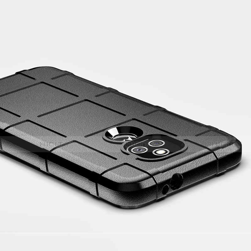 Silikon Hülle Handyhülle Ultra Dünn Flexible Schutzhülle 360 Grad Ganzkörper Tasche für Motorola Moto E7 Plus groß
