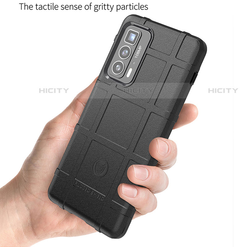 Silikon Hülle Handyhülle Ultra Dünn Flexible Schutzhülle 360 Grad Ganzkörper Tasche für Motorola Moto Edge 20 Pro 5G groß