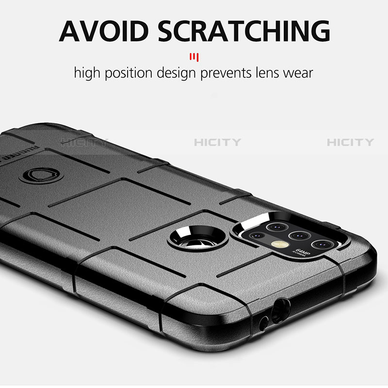 Silikon Hülle Handyhülle Ultra Dünn Flexible Schutzhülle 360 Grad Ganzkörper Tasche für Motorola Moto G10