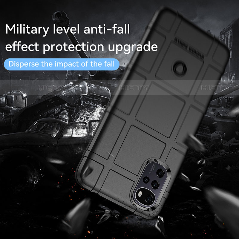 Silikon Hülle Handyhülle Ultra Dünn Flexible Schutzhülle 360 Grad Ganzkörper Tasche für Motorola Moto G22