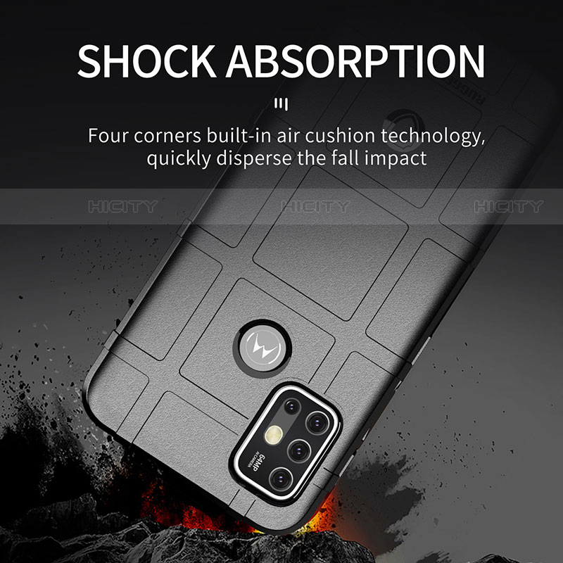 Silikon Hülle Handyhülle Ultra Dünn Flexible Schutzhülle 360 Grad Ganzkörper Tasche für Motorola Moto G30