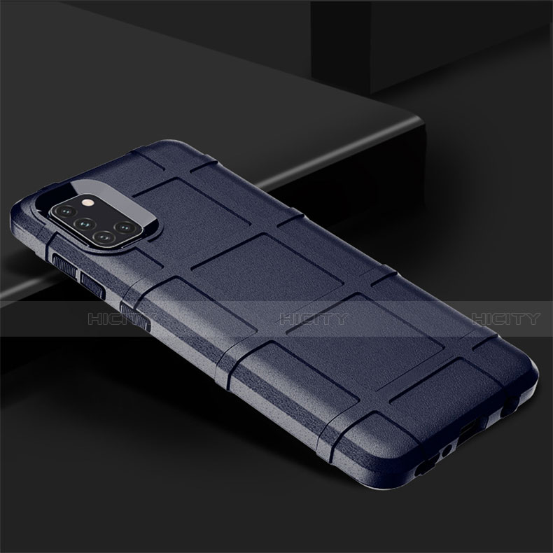 Silikon Hülle Handyhülle Ultra Dünn Flexible Schutzhülle 360 Grad Ganzkörper Tasche für Samsung Galaxy A31 Blau Plus