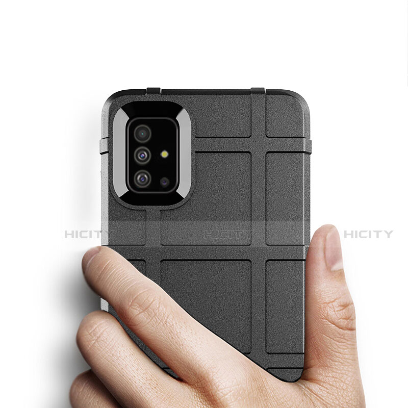 Silikon Hülle Handyhülle Ultra Dünn Flexible Schutzhülle 360 Grad Ganzkörper Tasche für Samsung Galaxy A51 4G groß