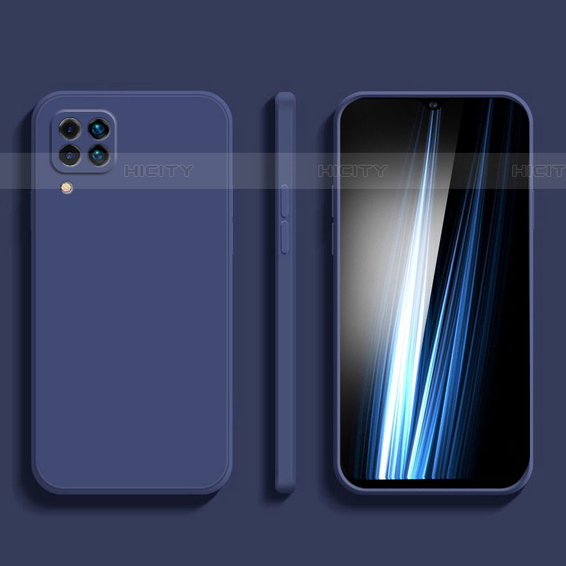 Silikon Hülle Handyhülle Ultra Dünn Flexible Schutzhülle 360 Grad Ganzkörper Tasche für Samsung Galaxy F22 4G Blau