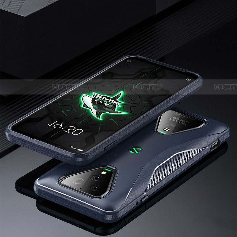 Silikon Hülle Handyhülle Ultra Dünn Flexible Schutzhülle 360 Grad Ganzkörper Tasche für Xiaomi Black Shark 3 Blau Plus